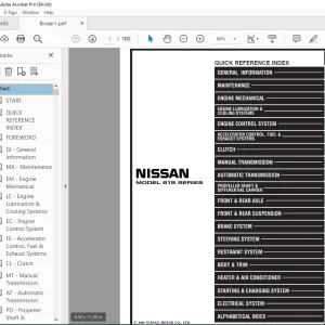 NISSAN S15 Series Service Manual PDF DOWNLOAD