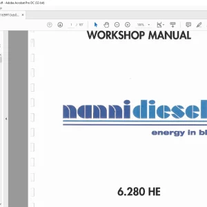 Nanni Diesel 6.280 HE Workshop Manual 60300076 - PDF DOWNLOAD
