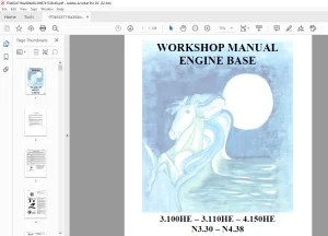 Nanni Diesel Engine Base 3.100HE 3.110HE 4.150HE N3.30 N4.38 Workshop Manual  -  PDF DOWNLOAD