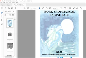 Nanni Diesel Engine Base N2.10 Workshop Manual SN KTA09040647  - PDF DOWNLOAD
