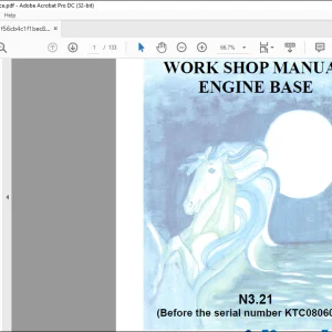 Nanni Diesel Engine Base N3.21 Workshop Manual SN KTC08060800  - PDF DOWNLOAD