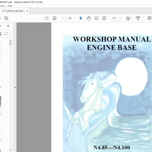 Nanni Diesel Engine Base N4.85 N4.100 Workshop Manual 60300167 - PDF DOWNLOAD