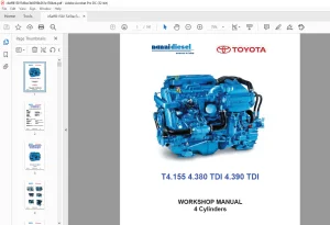 Nanni Diesel Engine Base T4.155 4.380 TDI 4.390 TDI 4 Cylinders Workshop Manual 60300140 - PDF DOWNLOAD