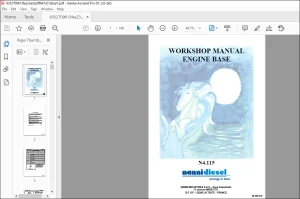 Nanni Marine Diesel Engine N4.115 Workshop Manual 60300129 - PDF DOWNLOAD