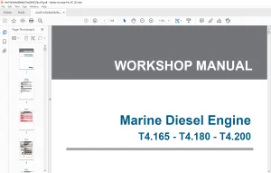 Nanni Marine Diesel Engine T4.165 T4.180 T4.200 Workshop Manual 60300199 - PDF DOWNLOAD