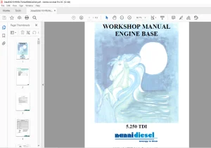 Nanni Marine Diesel Engine5.250 TDI Workshop Manual 60300077 -  PDF DOWNLOAD