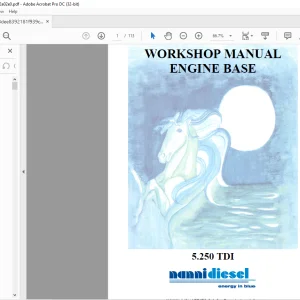 Nanni Marine Diesel Engine5.250 TDI Workshop Manual 60300077 -  PDF DOWNLOAD