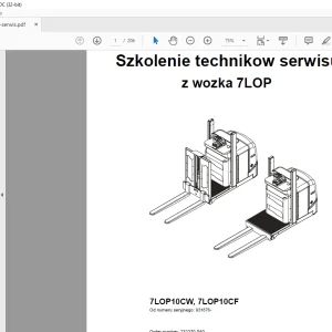 Toyota Forklift 7LOP10CW 7LOP10CF Service Technician Training Manual - PDF DOWNLOAD