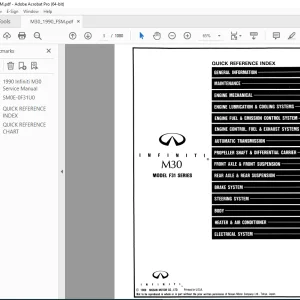 1990 INFINITI M30 F31 Series Service Manual PDF DOWNLOAD
