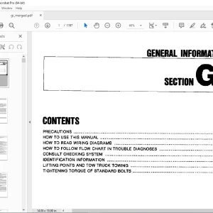 1990 NISSAN 300ZX Z31 Series Service Manual PDF DOWNLOAD