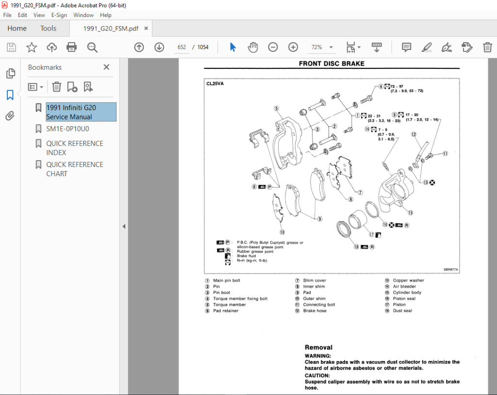 1991 INFINITI G20 P10 Series Service Manual PDF DOWNLOAD - HeyDownloads ...