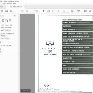 1993 INFINITI J30 Y32 Series Service Manual PDF DOWNLOAD