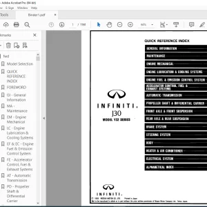 1994 INFINITI J30 Y32 Series Service Manual PDF DOWNLOAD