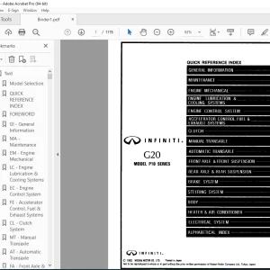 1995 INFINITI G20 P10 Series Service Manual PDF DOWNLOAD