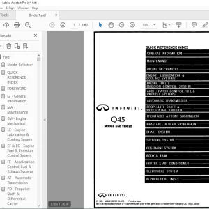 1995 INFINITI Q45 G50 Series Service Manual PDF DOWNLOAD
