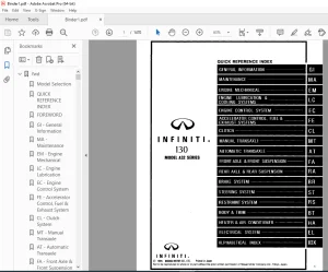 1996 INFINITI I30 A32 Series Service Manual PDF DOWNLOAD