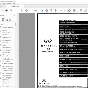 1996 INFINITI J30 Y32 Series Service Manual PDF DOWNLOAD