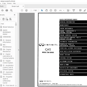 1996 INFINITI Q45 G50 Series Service Manual PDF DOWNLOAD