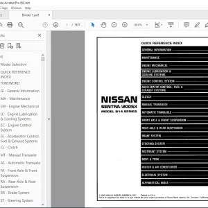 1996 NISSAN SENTRA 200SX B14 Series Service Manual PDF DOWNLOAD