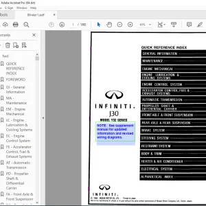 1997 INFINITI J30 Y32 Series Service Manual PDF DOWNLOAD