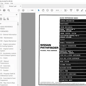 1997 NISSAN PATHFINDER R50 Series Service Manual PDF DOWNLOAD