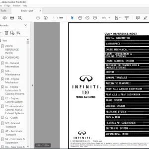 1998 INFINITI I30 A32 Series Service Manual PDF DOWNLOAD