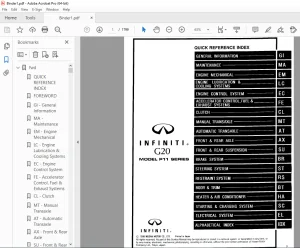 1999 INFINITI G20 P10 Series Service Manual PDF DOWNLOAD