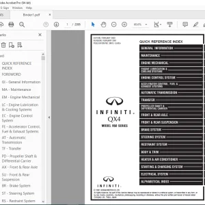 2001 INFINITI QX4 R50 Series Service Manual PDF DOWNLOAD