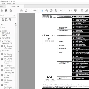 2002 INFINITI Q45 F50 Series Service Manual PDF DOWNLOAD