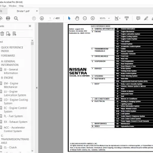 2002 NISSAN SENTRA B15 Series Service Manual PDF DOWNLOAD