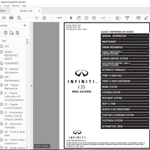 2003 INFINITI I35 A33 Series Service Manual PDF DOWNLOAD