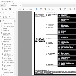 2003 NISSAN FRONTIER D22 Series Service Manual PDF DOWNLOAD