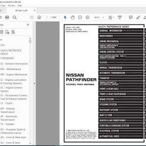 2003 NISSAN PATHFINDER R50 Series Service Manual PDF DOWNLOAD