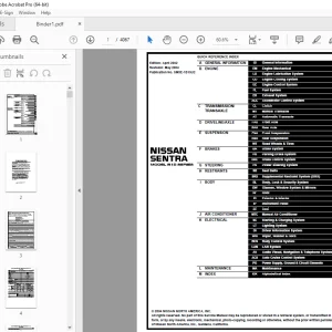 2003 NISSAN SENTRA B15 Series Service Manual PDF DOWNLOAD