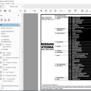2003 NISSAN XTERRA WD22 Service Manual PDF DOWNLOAD