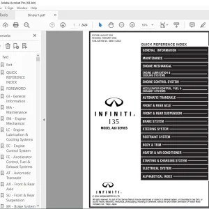 2004 INFINITI I35 A33 Series Service Manual PDF DOWNLOAD