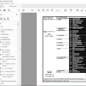 2004 INFINITI M45 Y34 Series Service Manual PDF DOWNLOAD