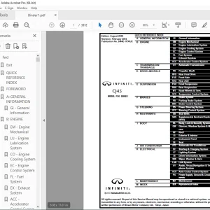 2004 INFINITI Q45 F50 Series Service Manual PDF DOWNLOAD