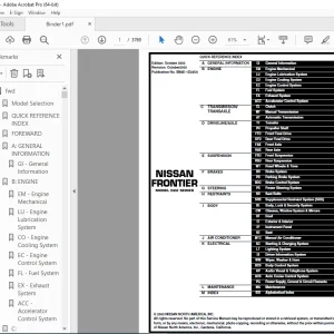 2004 NISSAN FRONTIER D22 Series Service Manual PDF DOWNLOAD