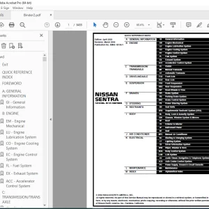 2004 NISSAN SENTRA B15 Series Service Manual PDF DOWNLOAD