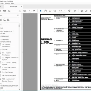 2004 NISSAN TITAN A60 Series Service Manual PDF DOWNLOAD