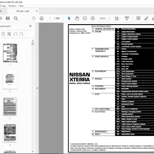 2004 NISSAN XTERRA WD22 Service Manual PDF DOWNLOAD