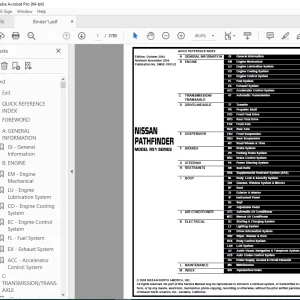 2005 NISSAN PATHFINDER R51 Series Service Manual PDF DOWNLOAD