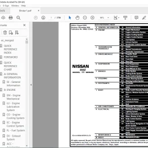 2006 COUPE NISSAN 350Z Z33 Series Service Manual PDF DOWNLOAD