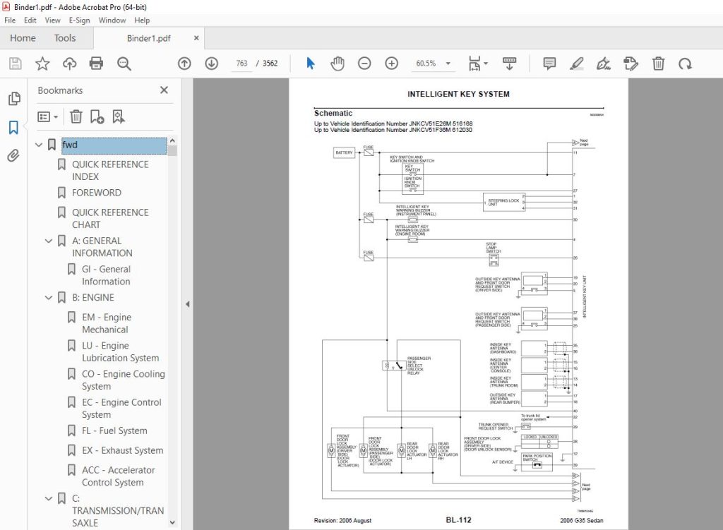 2006 INFINITI G35 Sedan V35 Series Service Manual PDF DOWNLOAD