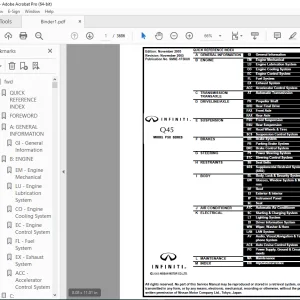 2006 INFINITI Q45 F50 Series Service Manual PDF DOWNLOAD