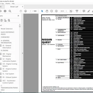 2006 NISSAN QUEST V42 Series Service Manual PDF DOWNLOAD