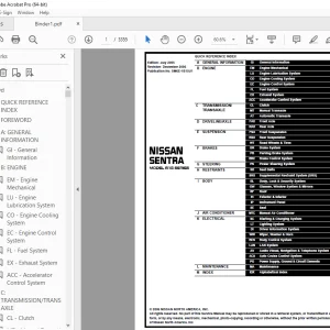 2006 NISSAN SENTRA B15 Series Service Manual PDF DOWNLOAD