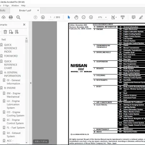 2007 COUPE NISSAN 350Z Z33 Series Service Manual PDF DOWNLOAD