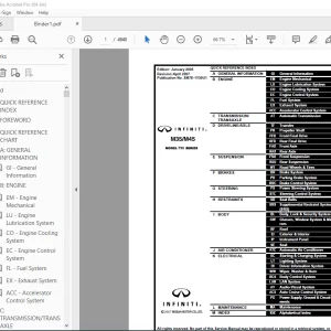 2007 INFINITI M35 M45 Y50 Series Service Manual PDF DOWNLOAD